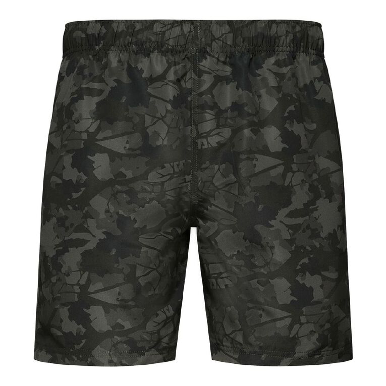 H&H Swim Men's Basic Printed Boardshorts, Green Mid, hi-res