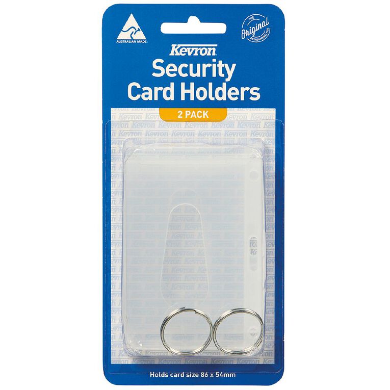 Kevron Access And Security Card Holders 2 Pack Clear Clear, , hi-res