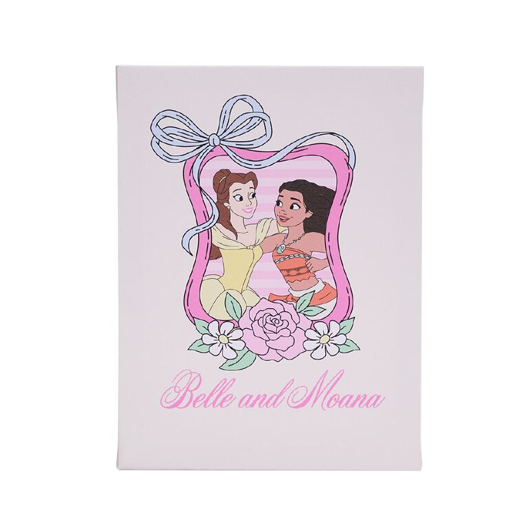 Disney Princess 2 Pack Printed Canvas Wall Art 30cm x 40cm, , hi-res