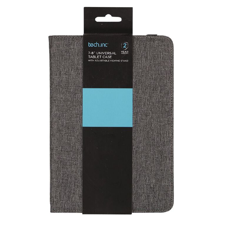 Tech.Inc 7-8 inch Tablet Case Grey Mid, , hi-res