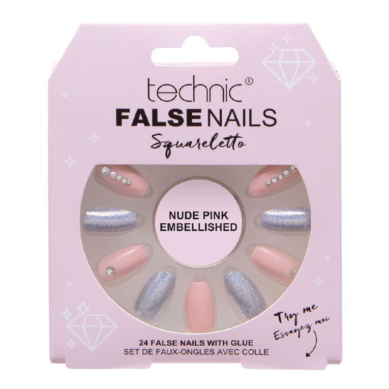 Technic False Nails Nude Pink, , hi-res