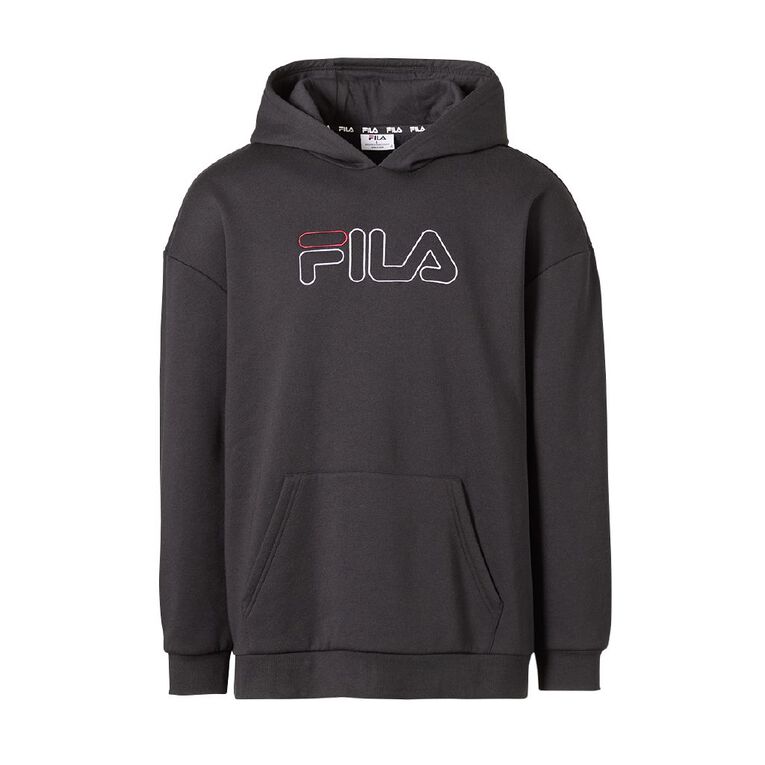 Fila Men's Fleece Hoodie, Black, hi-res