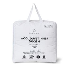 Maison d'Or NZ Wool Duvet Inner White King
