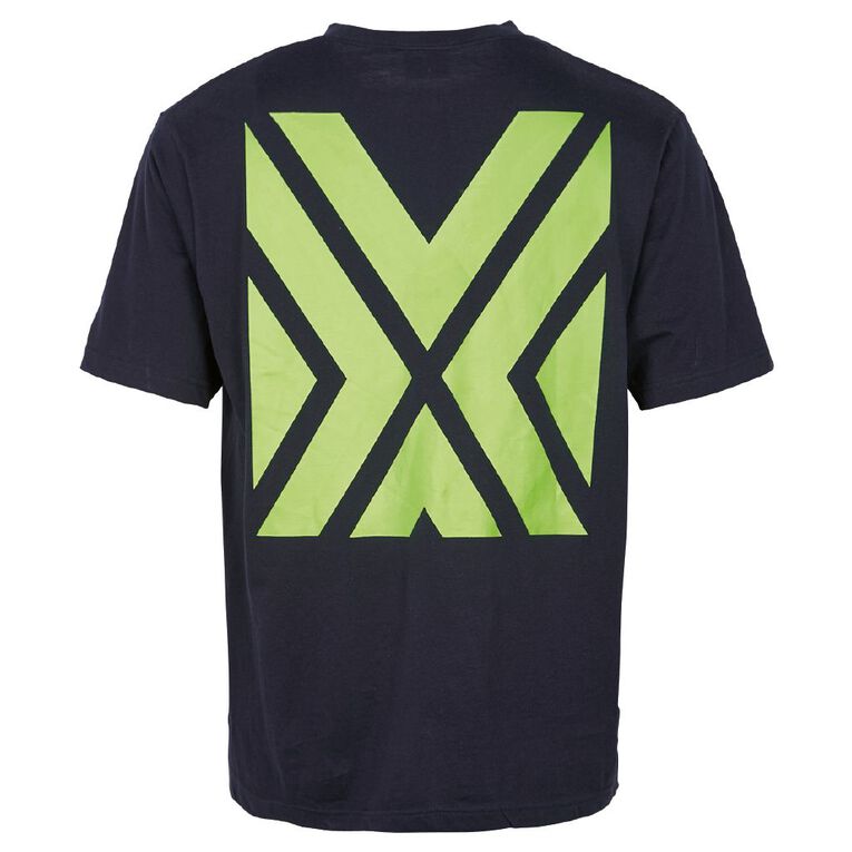 Rivet Fluoro Printed Tee, Navy, hi-res