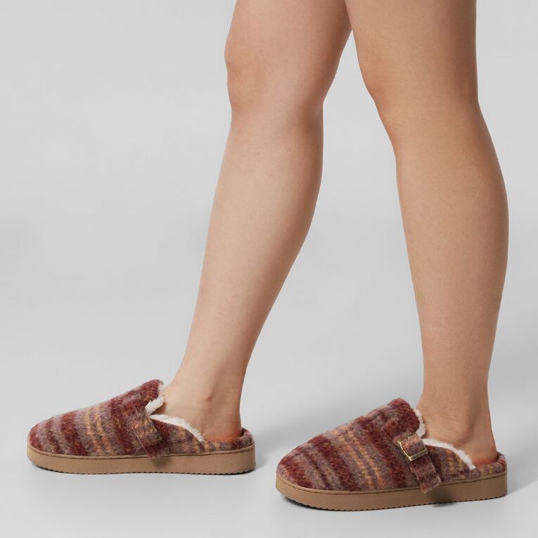 H&H Women's Beatrix Scuff Slippers, Purple, hi-res