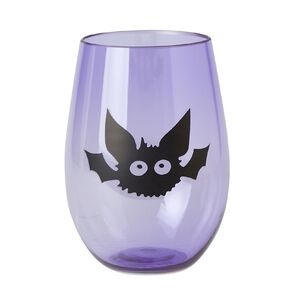Scarehouse Halloween Plastic Stemless Wine Glasses Assorted
