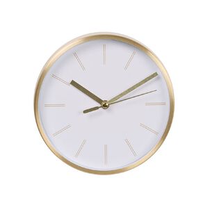 Living & Co Aluminum Round Clock Gold 15cm