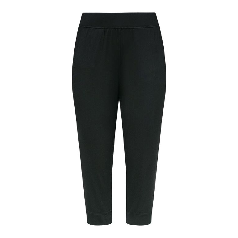 Active Intent Women's Crop Joggers, Black, hi-res