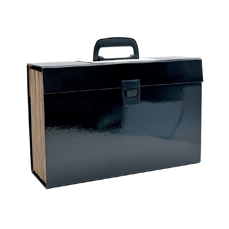 WS Concertina File 19 Pocket Black, , hi-res