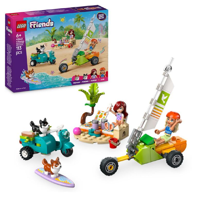 LEGO Friends Surfing Dogs & Scooter Adventure 42641, , hi-res