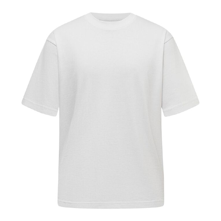 Garage Men's Heavyweight Boxy Tee, White, hi-res
