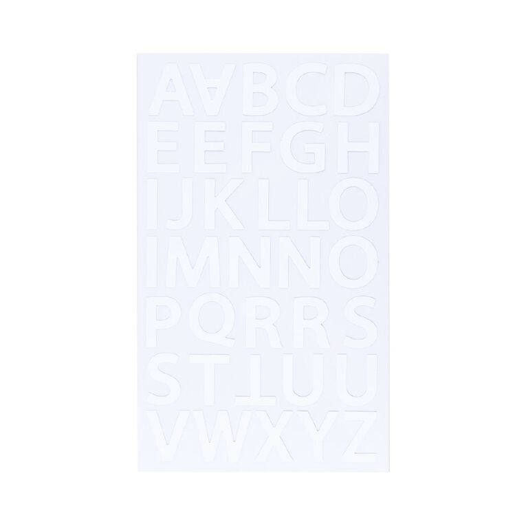 Uniti Foil Alpha Stickers White White, , hi-res