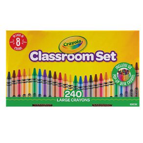Crayola 240 Pack Large Crayon Classpack Assorted