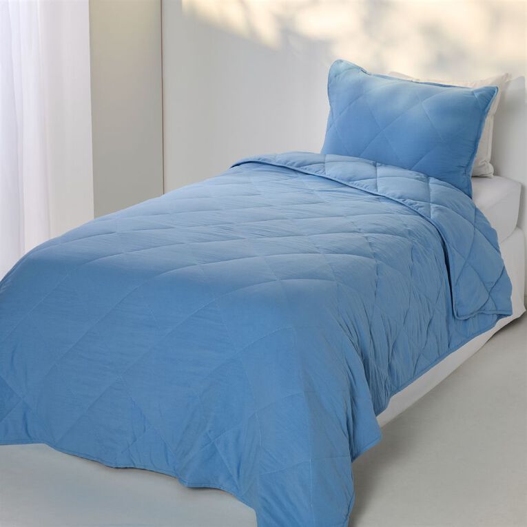 Living & Co Kids 2 Piece Comforter Set Blue King Single, , hi-res