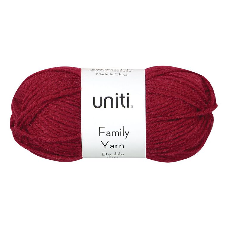 Uniti Double Knit Family Yarn Burgundy 50g, , hi-res