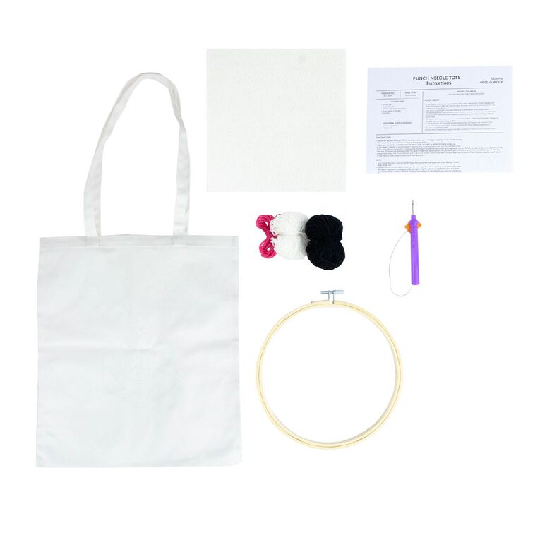 Punch Needle Tote 30 x 35cm Mickey, , hi-res
