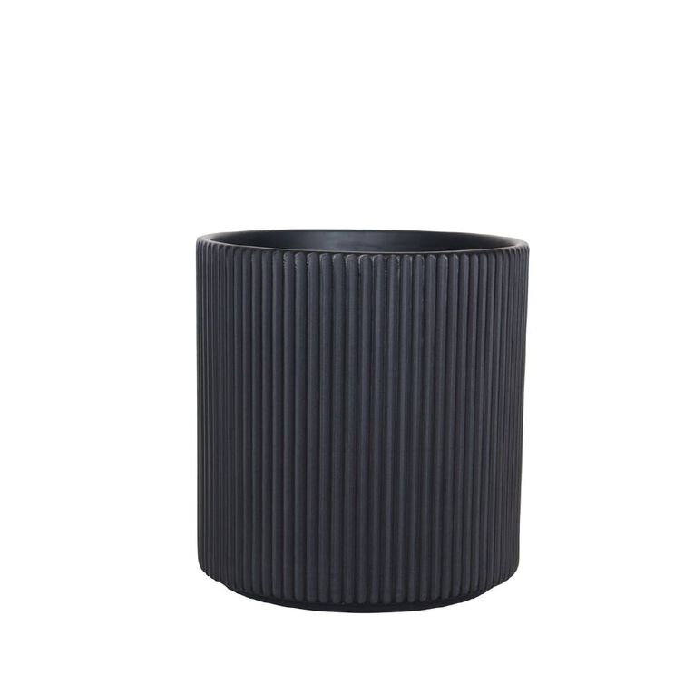 Northcote Pottery Mia Cylinder Pot 14cm Black, , hi-res
