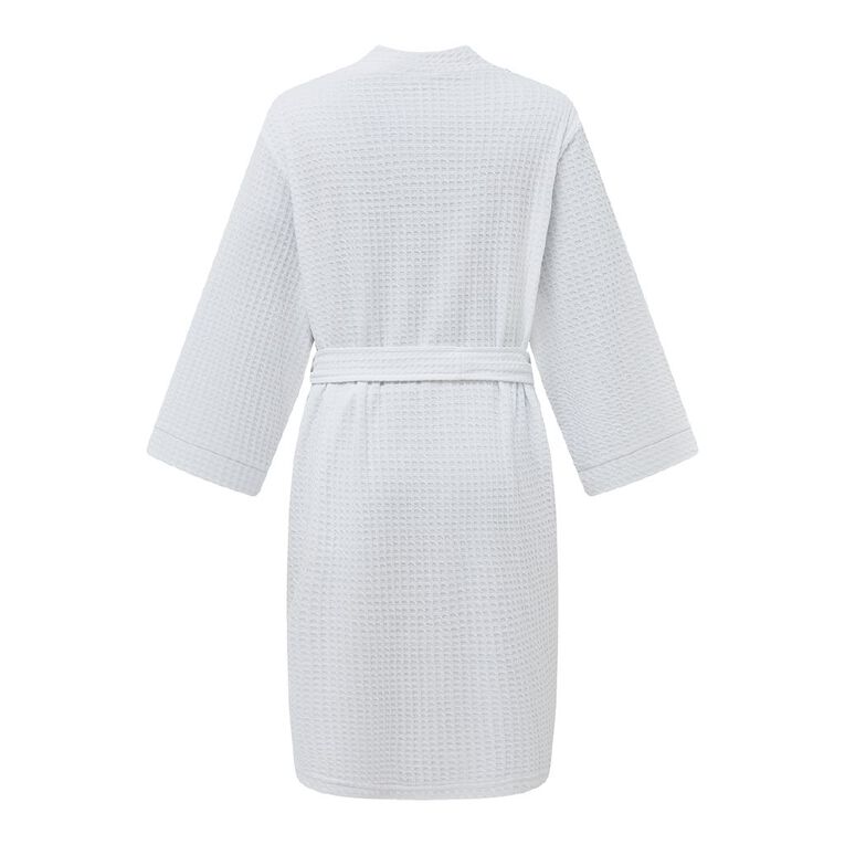 H&H Women's Waffle Robe, White, hi-res
