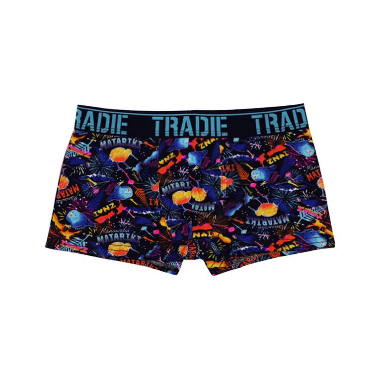 Tradie Boys' Trunks, Blue Mid, hi-res