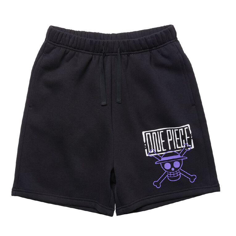 One Piece Fleece Shorts, Black, hi-res