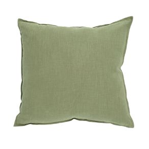 Living & Co Cushion Linen Rich Euro Green 60cm x 60cm