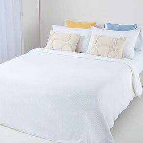 Maison d'Or Duvet Cover Set Luxury Waffle White King