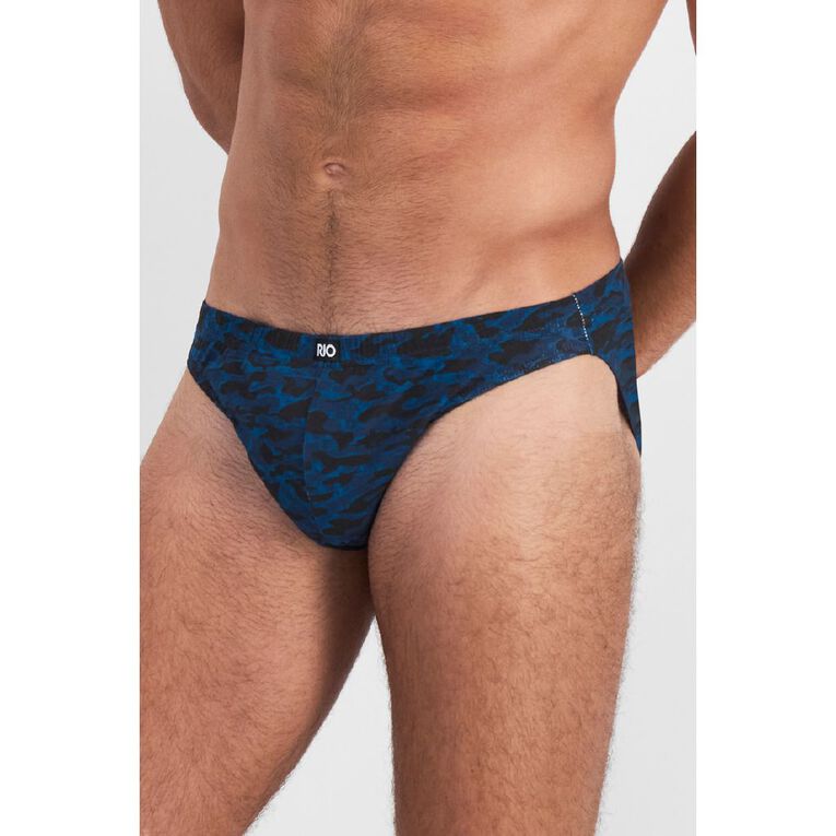 Rio Men's Slim Fit Briefs 7 Pack, Blue Dark, hi-res