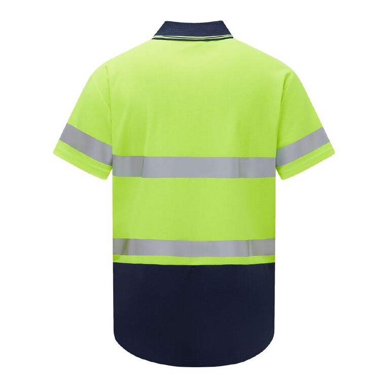 Rivet Men's Short Sleeve Polo, Yellow, hi-res