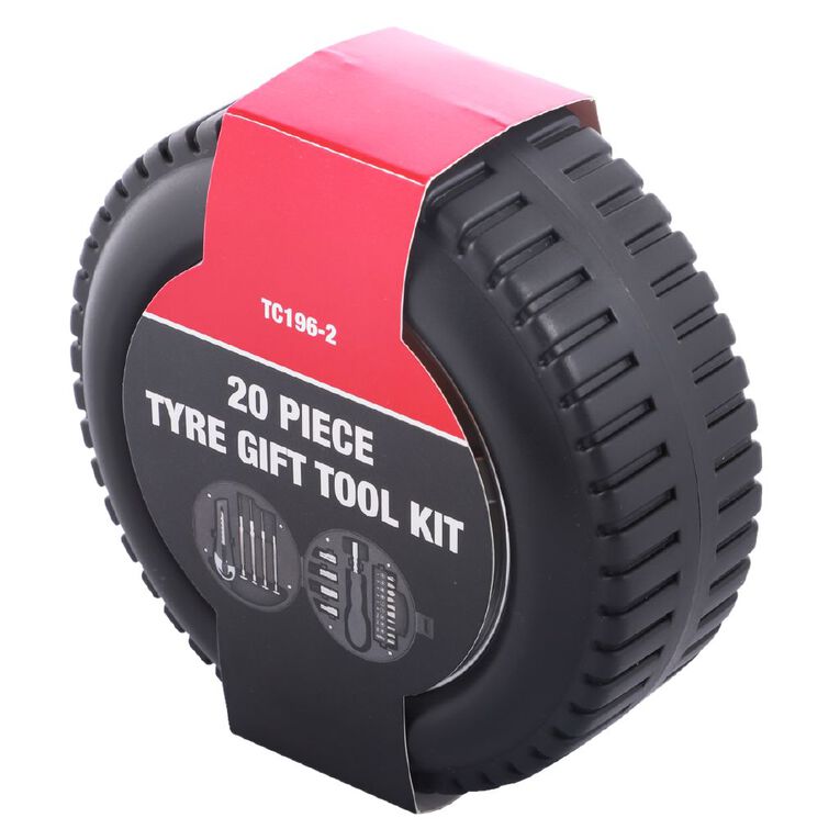 Gift Tool Set 20 Piece in Tyre Shaped Container, , hi-res