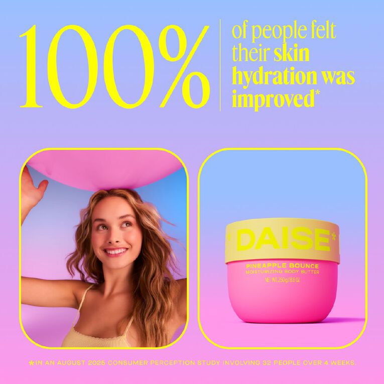 Daise Moisturizing Body Butter Pineapple 250g, , hi-res