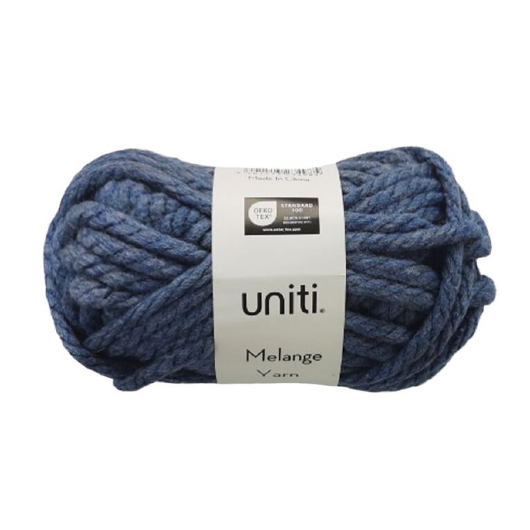 Uniti Melange Yarn Blue 100g, , hi-res
