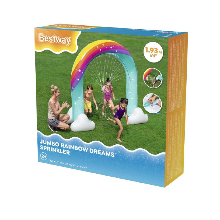 Bestway Jumbo Rainbow Dreams Sprinkler 1.93m, , hi-res