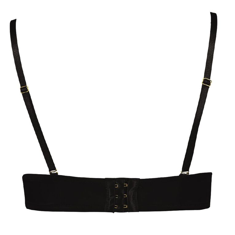 H&H Women's Strapless Bra, Black, hi-res