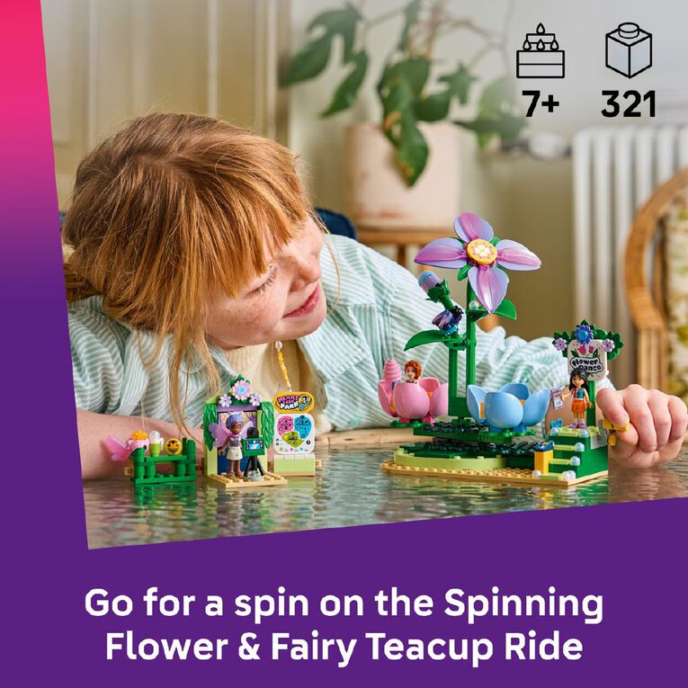 LEGO Spinning Flower & Fairy Teacup Ride 42702, , hi-res
