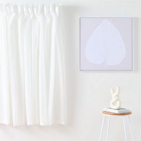 Living & Co Oslo Voile White 90-160cm Wide/213cm Drop