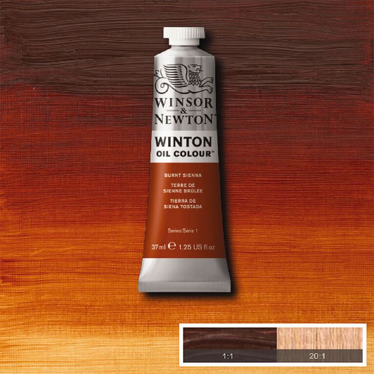 Winsor & Newton Winton Oil Paint 37ml Burnt Sienna, , hi-res