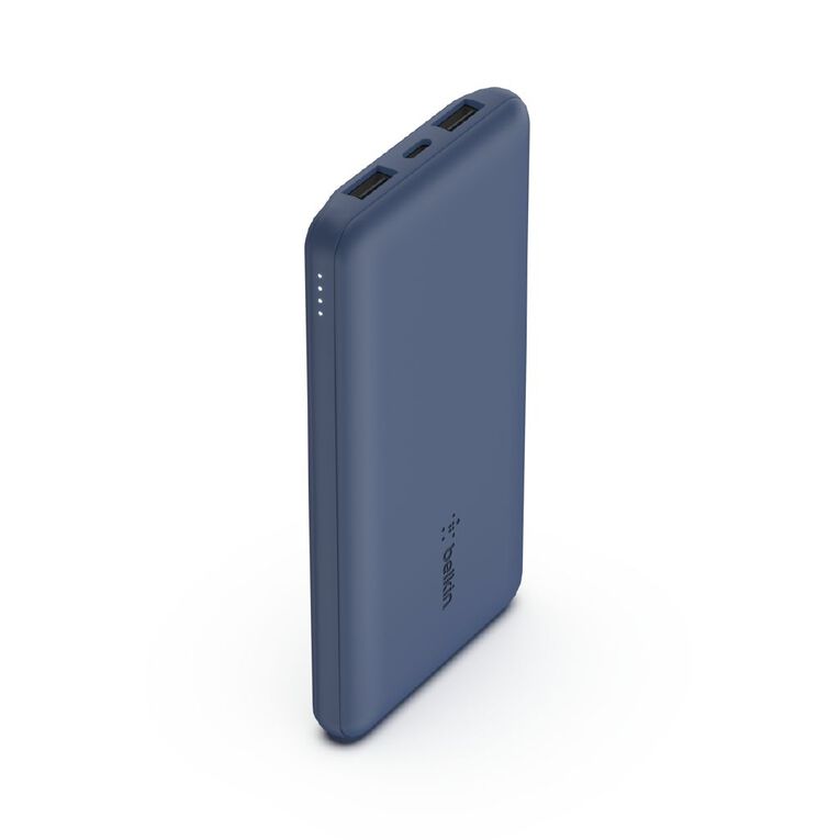 Belkin 10K USB-A and USB-C 15W Power Bank Blue, , hi-res