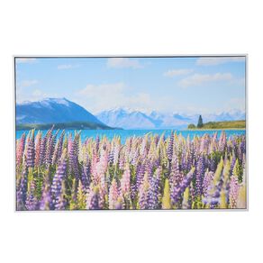 Living & Co Lupin Framed Canvas 60cm x 90cm