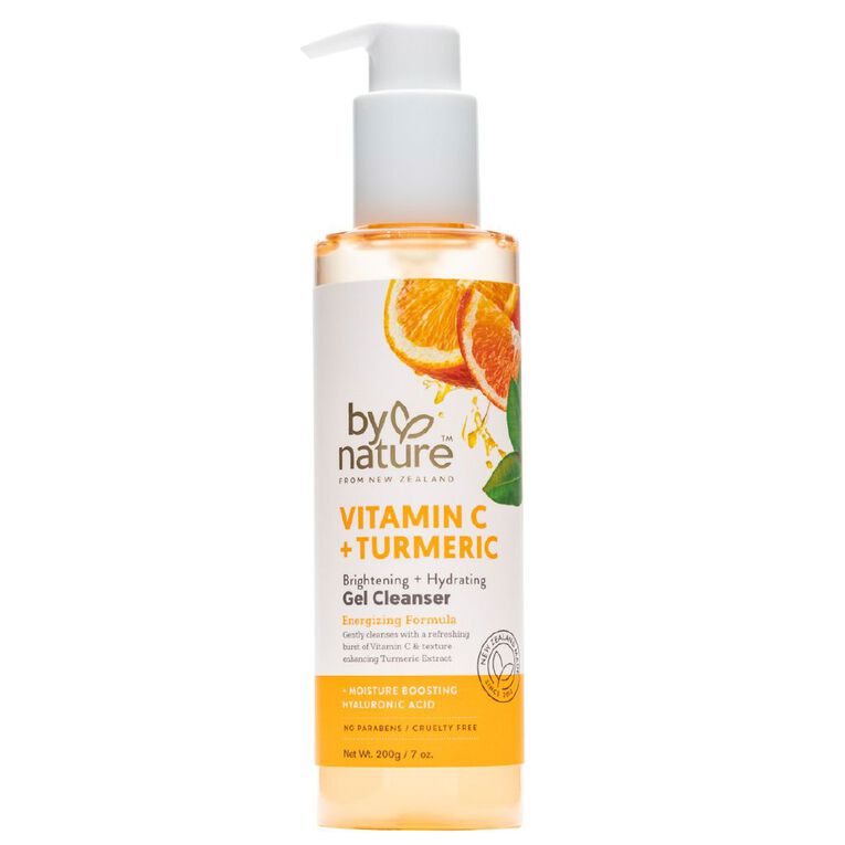 By Nature Vitamin C Brightening and Turmeric Gel Cleanser 200g, , hi-res