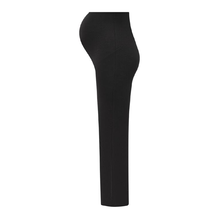 H&H Maternity Maternity Women's Flared Leggings, Black, hi-res
