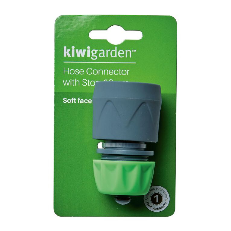 Kiwi Garden Premium Hose Connector with Stop 13mm, , hi-res