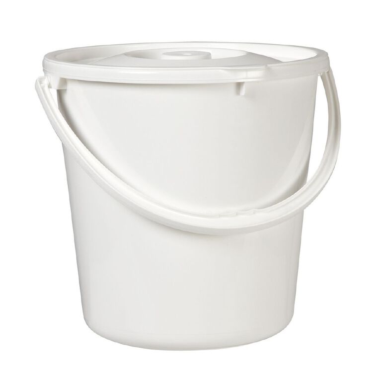 Taurus Nappy Bucket White 20L, , hi-res