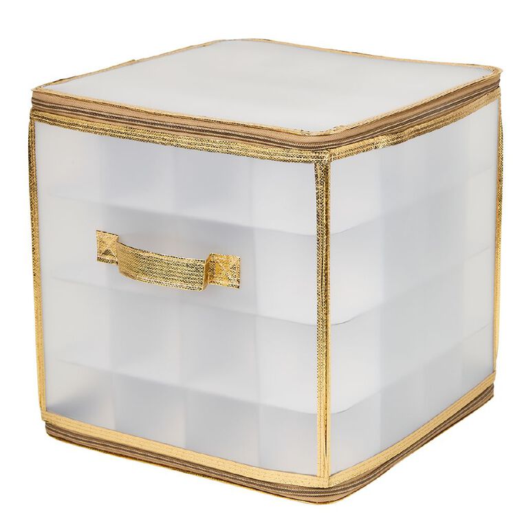 Living & Co Christmas Bauble Storage Box, , hi-res