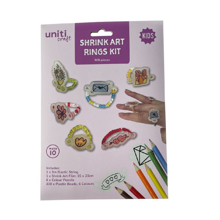 Uniti Kids Shrink Art Rings Kit, , hi-res