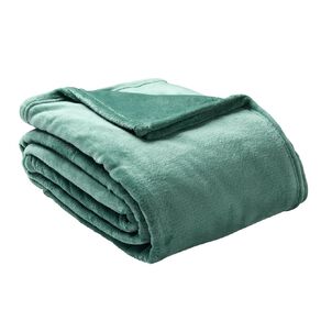 Living & Co Ultra Soft Plush Blanket Green Queen