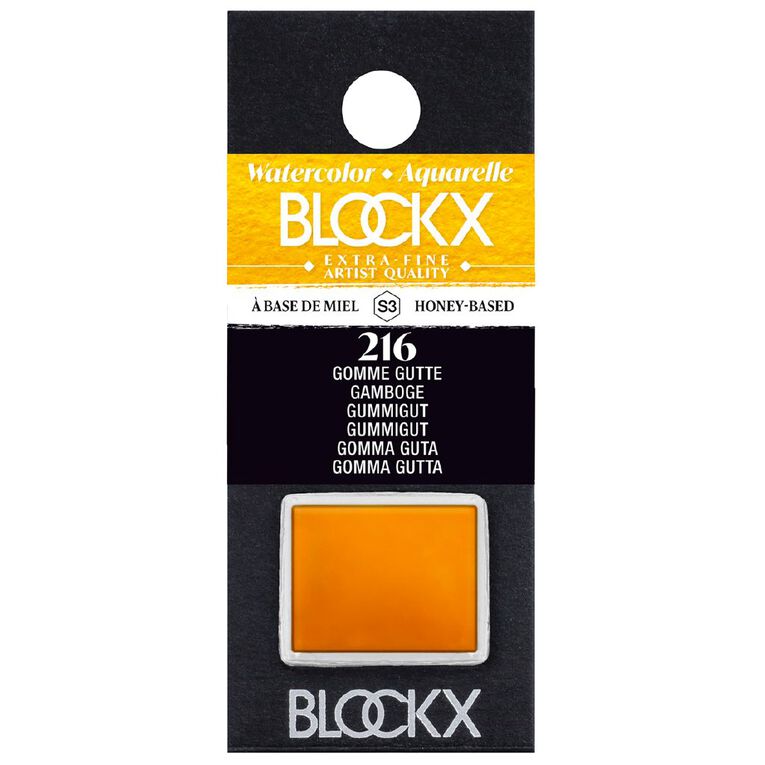 BLOCKX Watercolour Half Pan S3 216 Gamboge, , hi-res