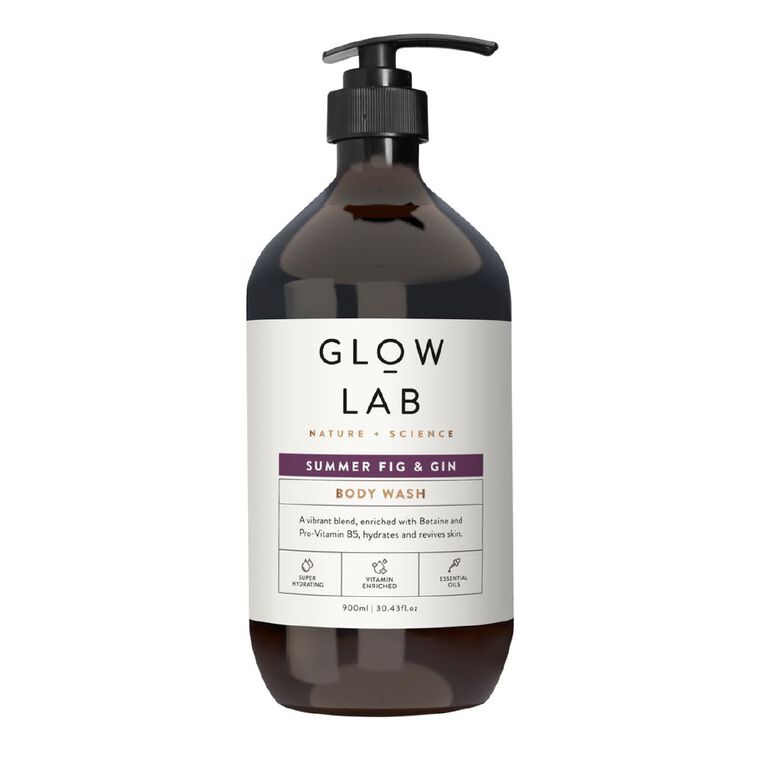 Glow Lab Bodywash Summer Fig And Gin 900ml, , hi-res