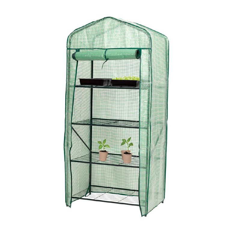 Kiwi Garden 4 Tier Greenhouse 70x46x150cm, , hi-res