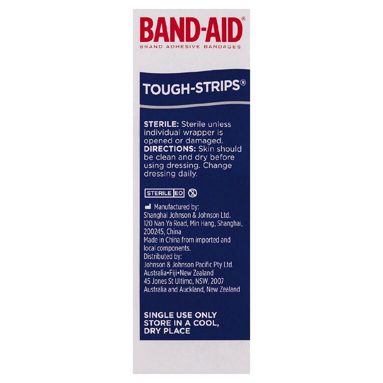 Band Aid Tough Strips Regular 20 Pack, , hi-res