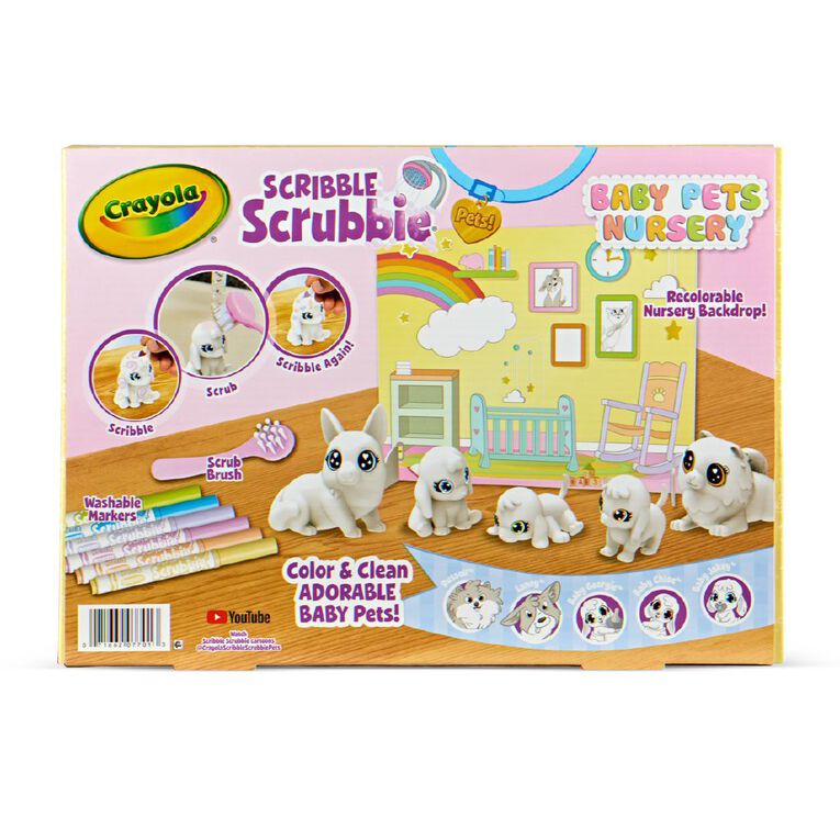 Crayola Scribble Scrubbie Baby Pets Nursery, , hi-res